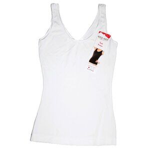 SPANX Red Hot Shaping Nude 2-Way Tank Top Slip Women's Size Small White